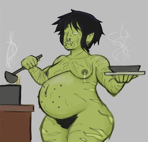 Rule 34 1girls Belly Big Belly Black Hair Female Green Skinned Female