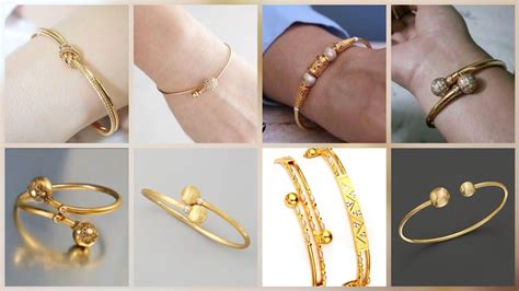 Latest 22k Gold Bracelets Designs Unique Single Gold Bangle Designs