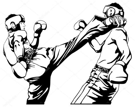 Kickboxing Drawing At Getdrawings Free Download
