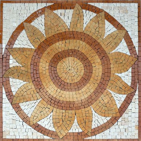 Mosaic Patterns - Ochre Sunflower | Patterns | Mozaico