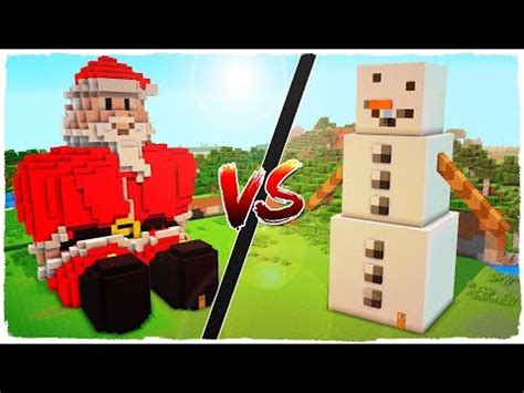 Casa De Santa Claus Vs Casa De Mu Eco De Nieve De Navidad Minecraft