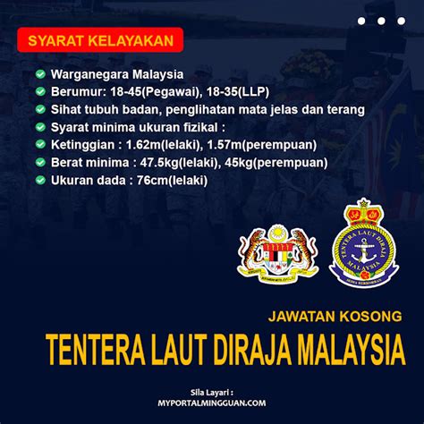 Permohonan Jawatan Kosong Tentera Laut Diraja Malaysia Tldm Ambilan