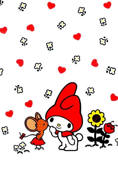 My Melody Red Wallpaper