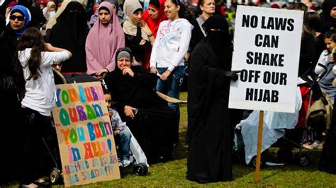 Muslim Women Protest Against Push To Ban Burka In Australia