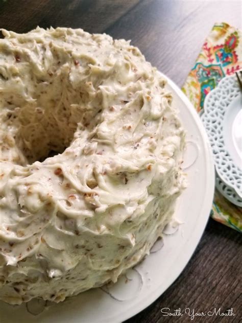 This is one of my very favorite recipes that i discovered in the handwritten recipe notebooks i inherited from my grandmother, gaga. Pecan Cream Pound Cake with THE BEST Pecan Cream Cheese ...