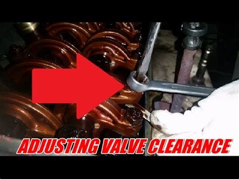 How To Check And Adjust Valve Clearance Youtube