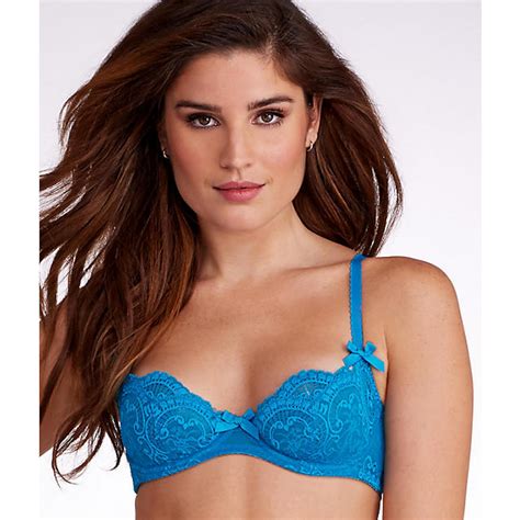Vanesa Non Padded Demi Peacock Lace Bra For Her From The Luxe Company Uk