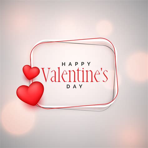 Happy Valentines Day Background With 3d Hearts Download Free Vector