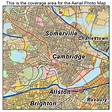 Aerial Photography Map of Cambridge, MA Massachusetts