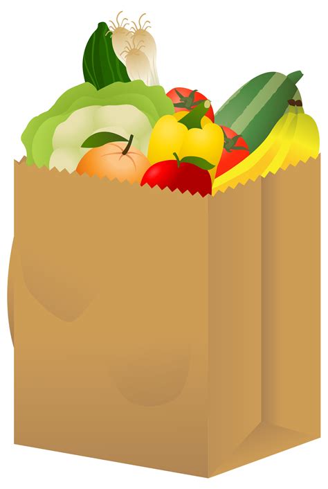 Clipart Of Box Of Groceries Clipart Best