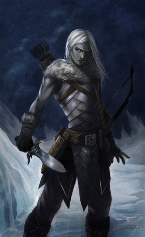 Pin By Var Silverseed On Elven Males Dark Elf Character Portraits