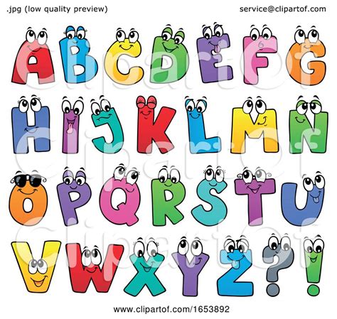 Cartoon Alphabet Letter Characters By Visekart 1653892