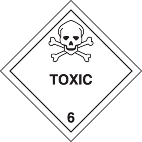 Hazard Class Toxic Dot Label Msl