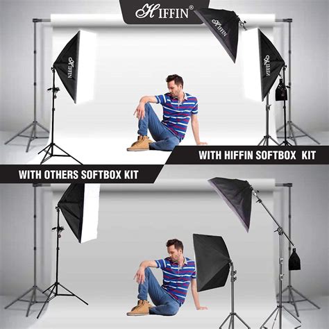 Hiffin® Photography Lighting Kit Background Support System With 3 Colo