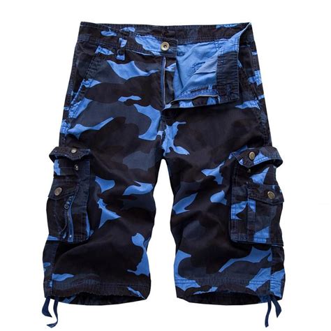 2018 Military Camo Cargo Shorts Summer Fashion Camouflage Multi Pocket