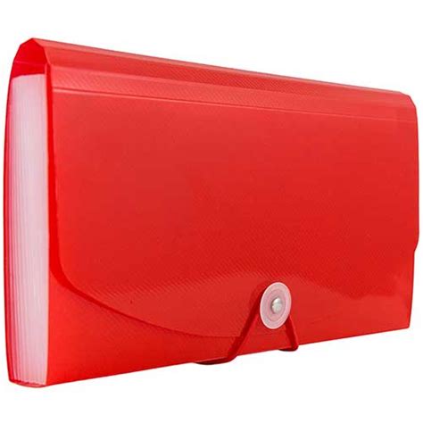 Jam Paper Plastic Accordion Folder 13 Pocket Expanding File With