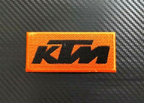 Ktm Racing Motorcycle Sports Biker Cap Iron On Sew Logo Embroidered