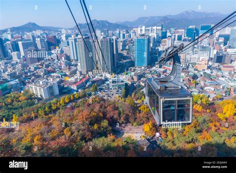 N Seoul Tower Cable Car Hi Res Stock Photography And Images Alamy