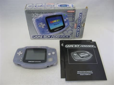 Gameboy Advance Glacier Boxed Gameboy Advance Consoles Press