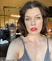 Milla Jovovich flaunts her flawless mug while partaking in 'a bit of ...