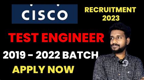 Cisco Test Engineer Job For Freshers 2023 Latest Software Jobs For