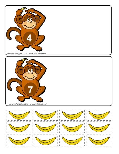 Count The Bananas Worksheet For Pre K 1st Grade Lesson Planet