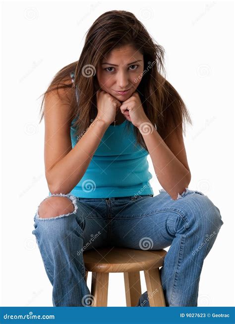 Pouting Teen Stock Image Image Of Emotion Portrait Rebellious 9027623