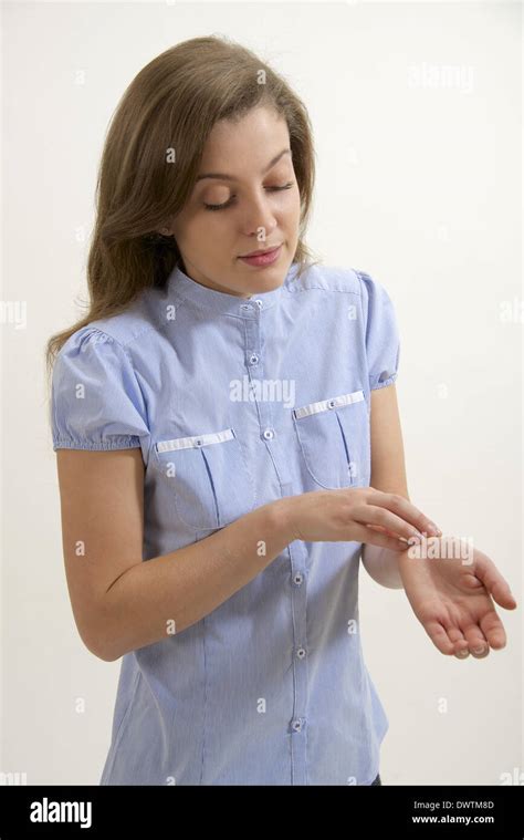 Wrist Pain Woman Stock Photo Alamy