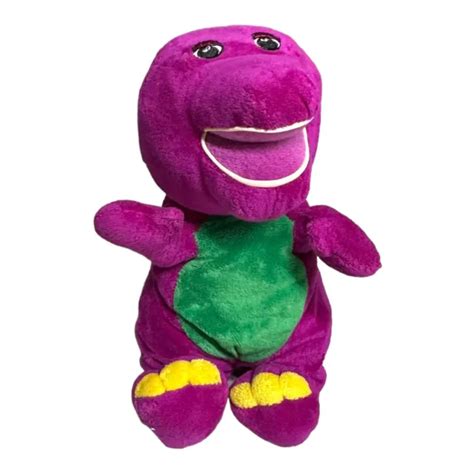 Vtg Barney Purple Dinosaur 12 Plush Stuffed Toy Soft Lyons Group