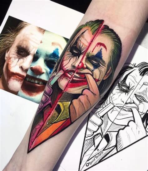 Heath Ledger Joker Tattoo Black And White Heath Ledger Joker Card