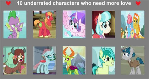 Top 10 Underrated Mlp Fim Characters By Mariosonicfan16 On Deviantart