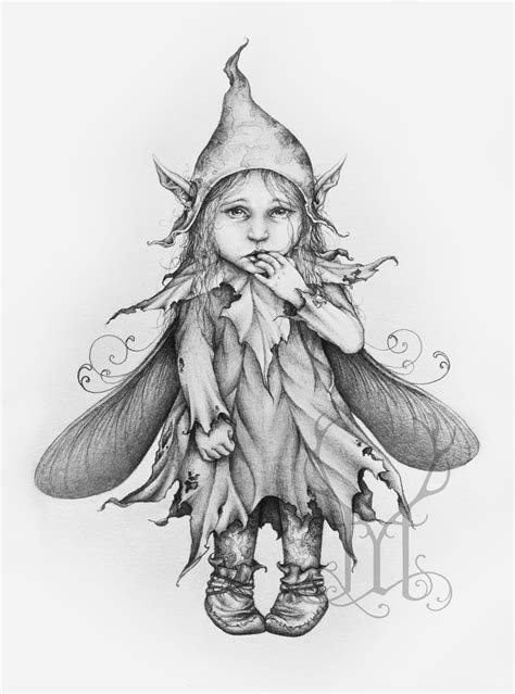 37 Pencil Drawings Of Fairies And Pixies Kerrenabdul
