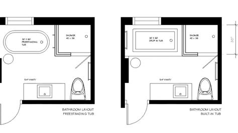 Small Bathroom Floor Plans With Tub And Shower Floor Roma