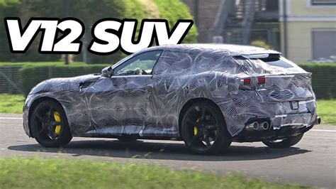 2023 Ferrari Purosangue Suv Plays Its Na V12 Music In New Spy Video