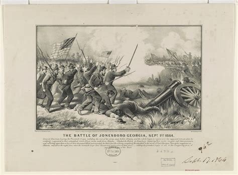 The Battle Of Jonesboro Georgia Sept 1st 1864 Library Of Congress