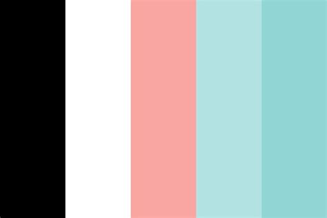 Pale Pink Pale Teal Color Palette In 2020 Teal Color Palette Teal