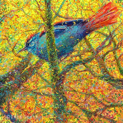 Vibrant Oil Finger Paintings By Iris Scott Colossal Bluebird