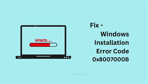 How To Fix Windows Installation Error X B