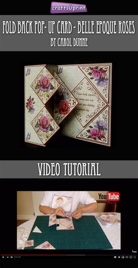 Fold Back Pop Up Card Tutorial Fancy Fold Card Tutorials Fancy Fold