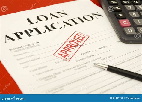 Approved Loan Application Stock Photo Image 24481750