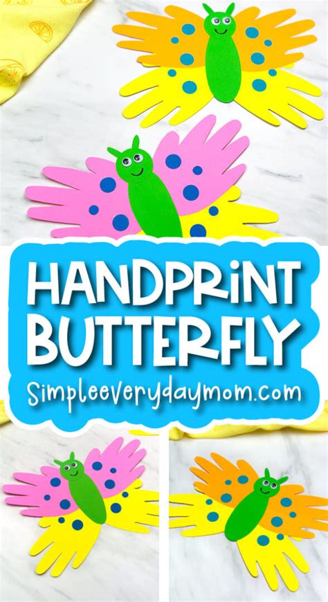 Handprint Butterfly Craft For Kids