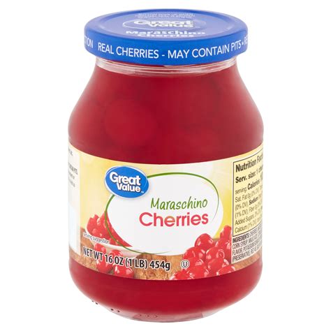 Great Value Maraschino Cherries 16 Oz Maraschino Cherry Banana Smoothie