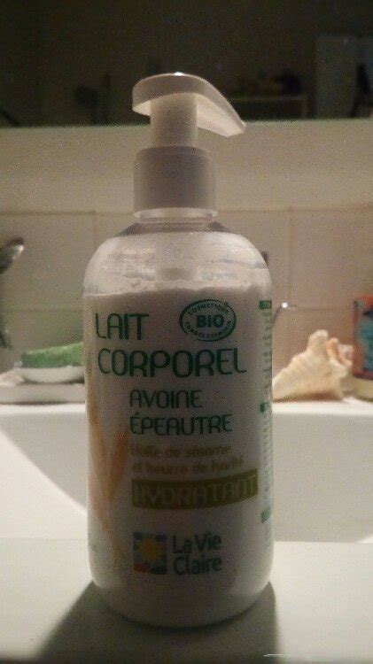 La Vie Claire Lait Corporel Hydratant Avoine Epeautre INCI Beauty