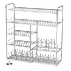 Stainless steel wall rack storage kitchen bathroom holder storage shelf basket. Stainless Steel Rack Manufacturer from Rajkot