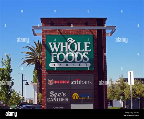 Whole Foods Market Sign California Usa Stock Photo Alamy