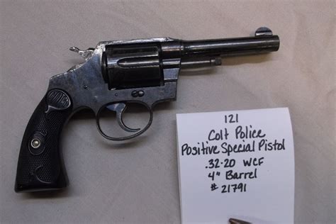Colt Police Positive Special Pistol 32 20 Wcf 4 Barrel 21791