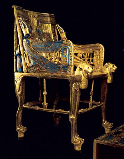 Hadrian S View Egypt Museum Golden Throne Of Tutankhamun The