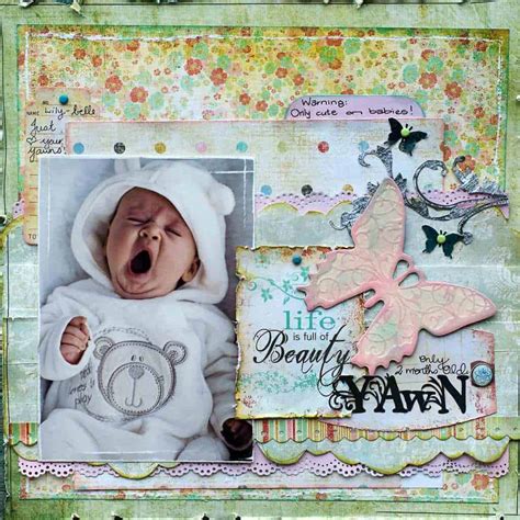 15 Adorable Baby Girl Scrapbook Page Ideas