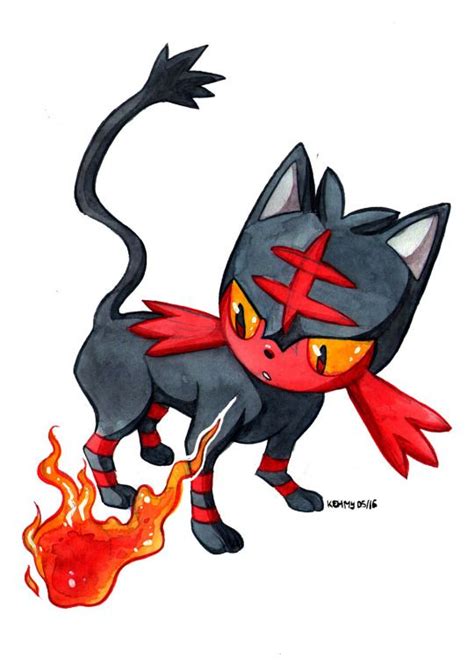 You need to have a pokémon trainer club account to save your favorite pokémon! Pokémon Litten (Flamiaou) Kehmy's Art | Pokemon | Pokémon ...