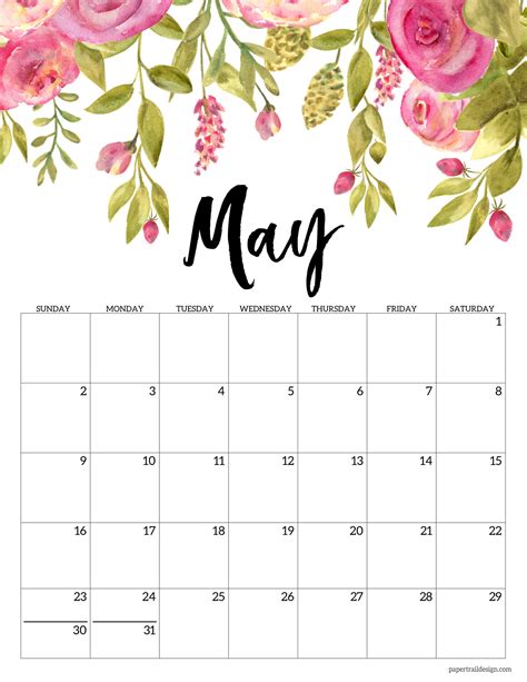 Pretty 2021 Free Printable Calendars